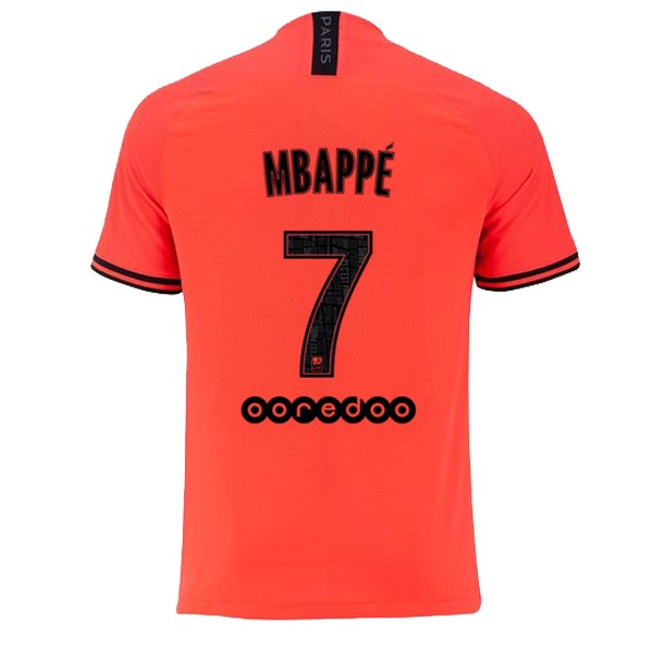 Camiseta Paris Saint Germain NO.7 Mbappe 2ª Kit 2019 2020 Naranja